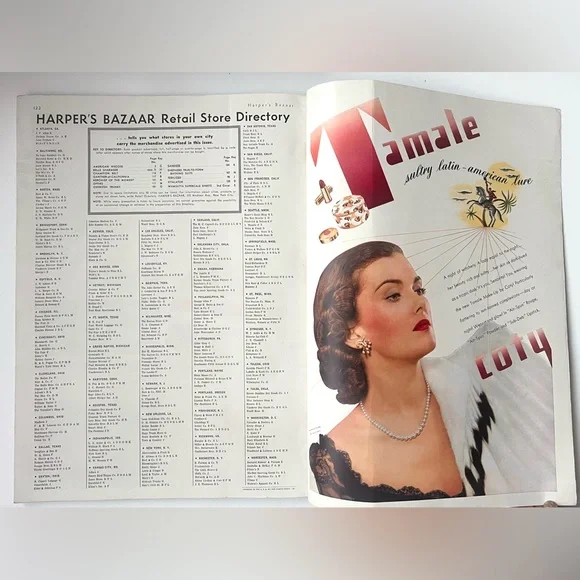 Harper’s Bazaar June 1940 Vintage Magazine – Surrealist Cover, Fashion & Ads - Picture 16 of 16
